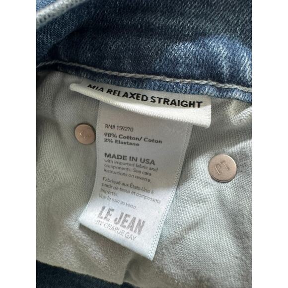 LE JEAN MIA RELAXED STRAIGHT JEANS DESERT CRYSTAL - Picture 10 of 10